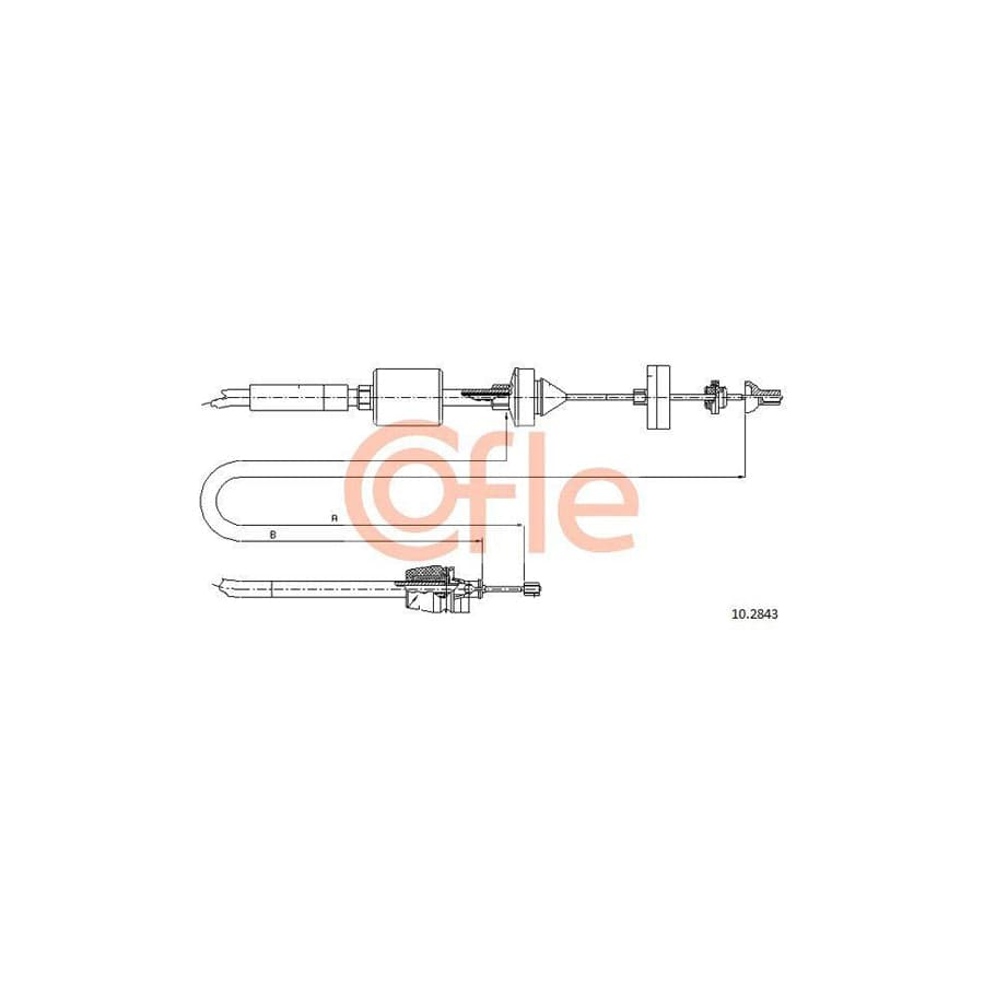 Cofle 92.10.2843 Clutch Cable