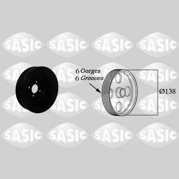 SASIC SAS2156003 Crankshaft Belt Pulley