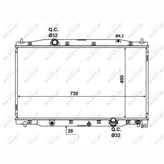 NRF NRF58457 Engine Radiator
