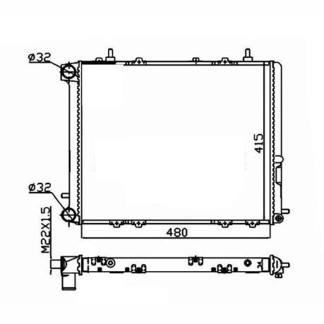 NRF NRF507352A Engine Radiator