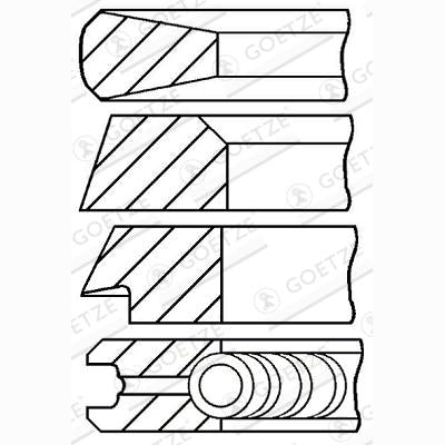 GOETZE 08-178807-00 Piston Ring Kit