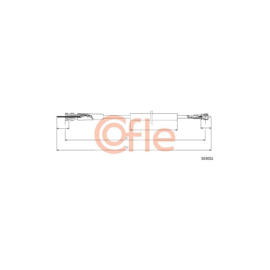 Cofle 92.S03052 Speedometer Cable for Citroen Zx