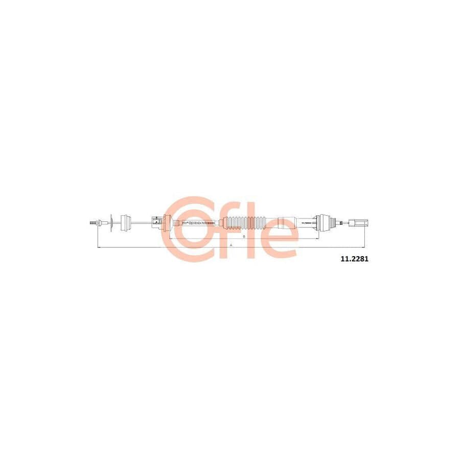 Cofle 11.2141 Clutch Cable for Citroen Zx