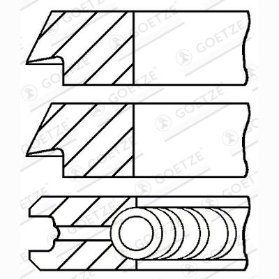 GOETZE 08-140500-00 Piston Ring Kit
