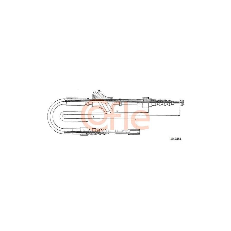 Cofle 92.10.7581 Hand Brake Cable