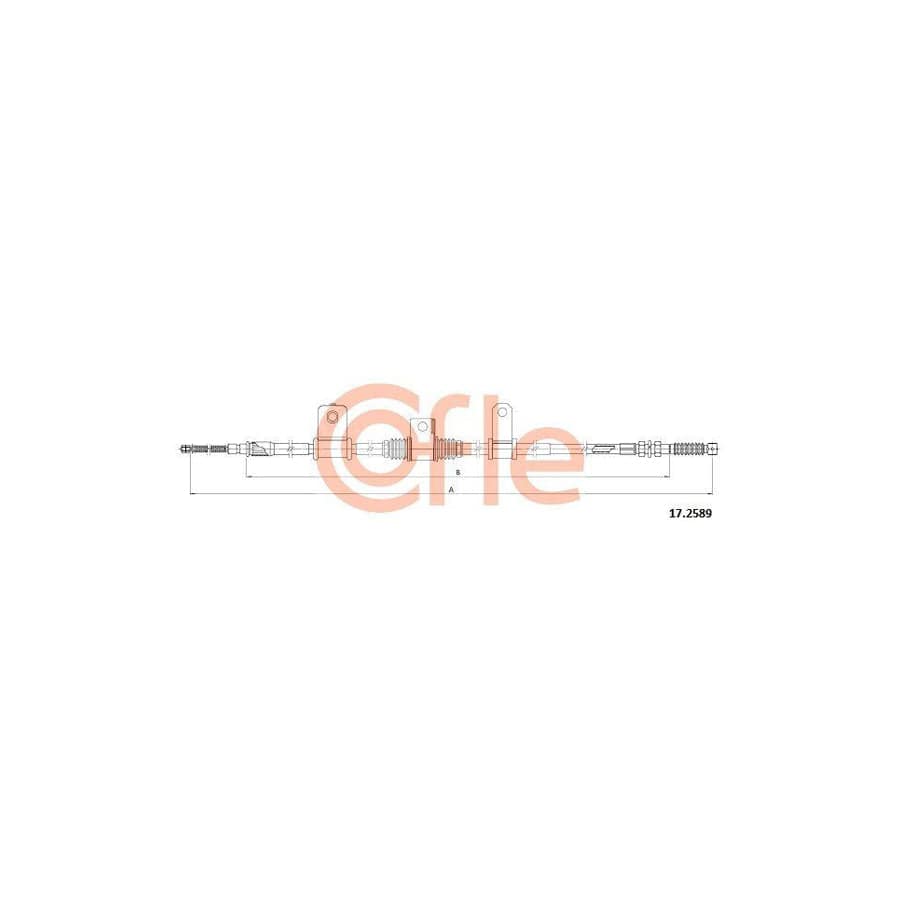 Cofle 17.2589 Hand Brake Cable for Hyundai H-1 Mpv (A1)
