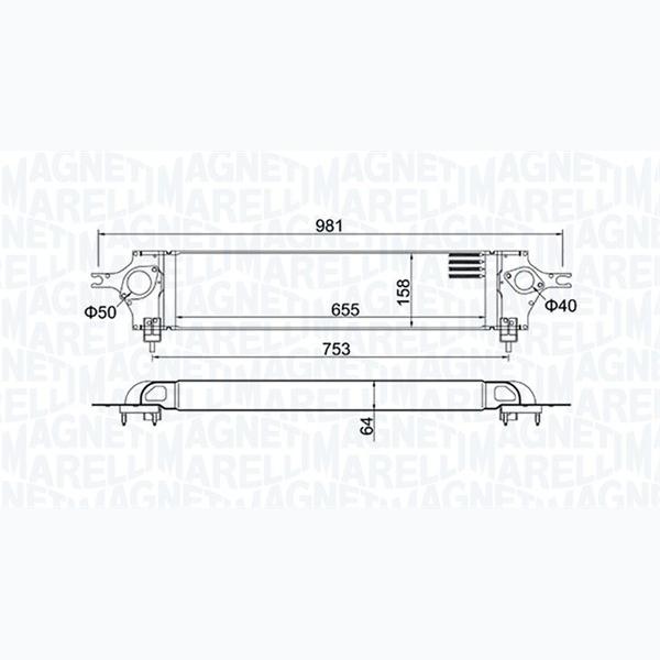 MAGNETI MARELLI 351319204390 Charge Air Cooler