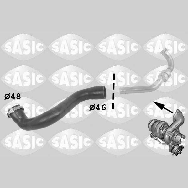 SASIC SAS3334036 Charge Air Hose