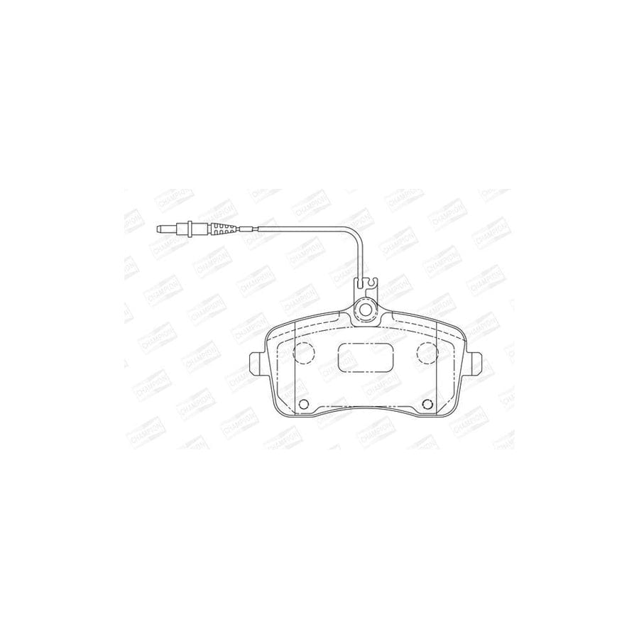 Champion 573132Ch Brake Pad Set for Peugeot 407