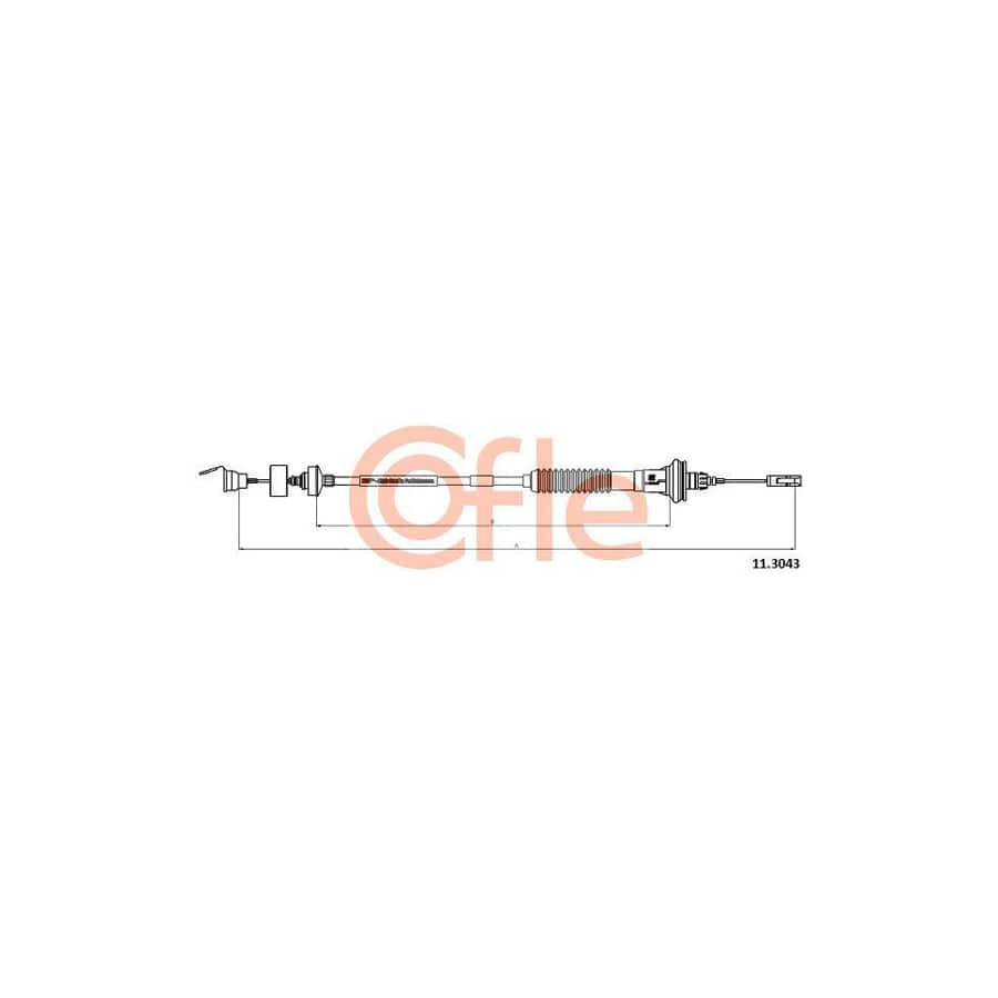 Cofle 11.3043 Clutch Cable for Peugeot 206