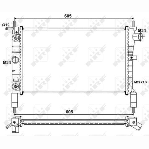 NRF NRF53036 Engine Radiator
