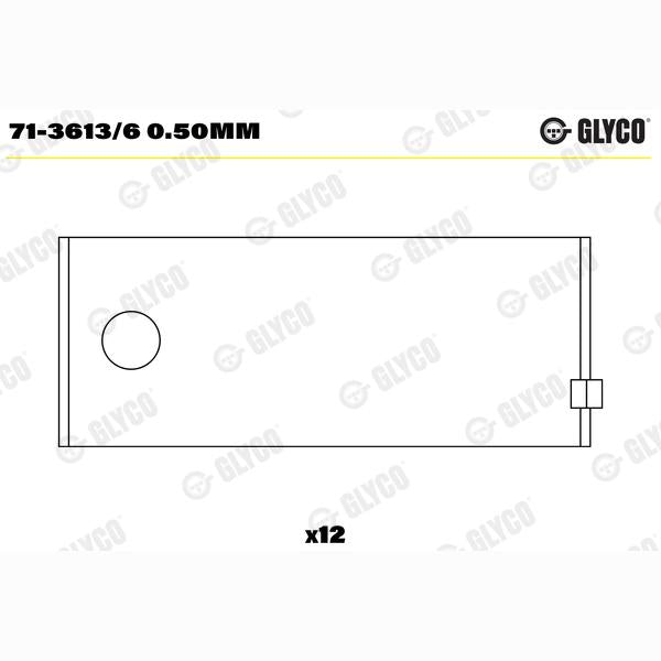 GLYCO 71-3613/60.50MM Connecting Rod Bearing
