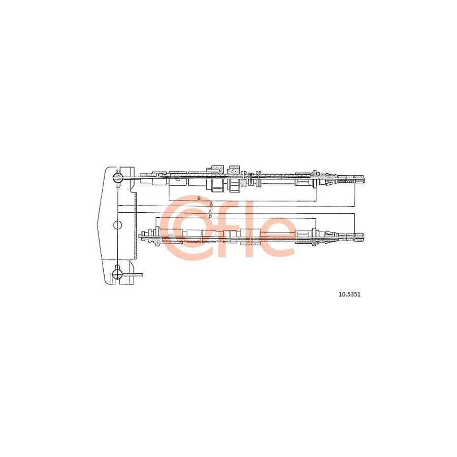 Cofle 10.5351 Hand Brake Cable