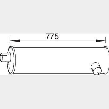 DINEX DIN64341 Centre/Rear Muffler