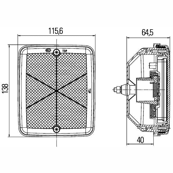 HELLA 2ZR013236-261 Reverse Light