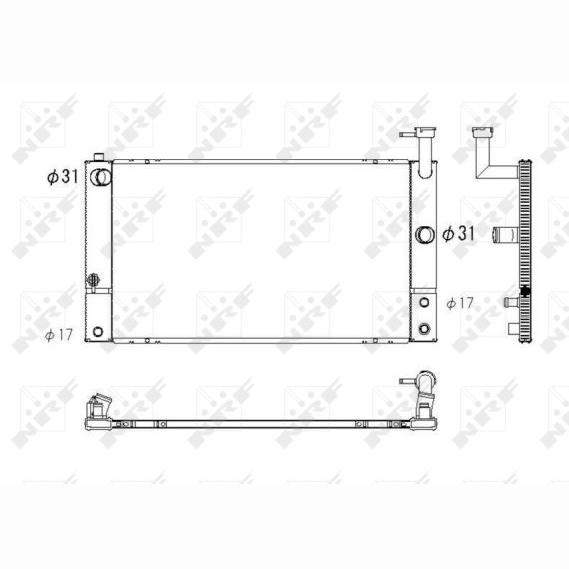 NRF NRF53747 Engine Radiator