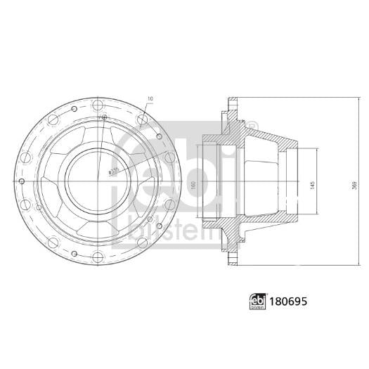 FEBI FE180695 Wheel Hub