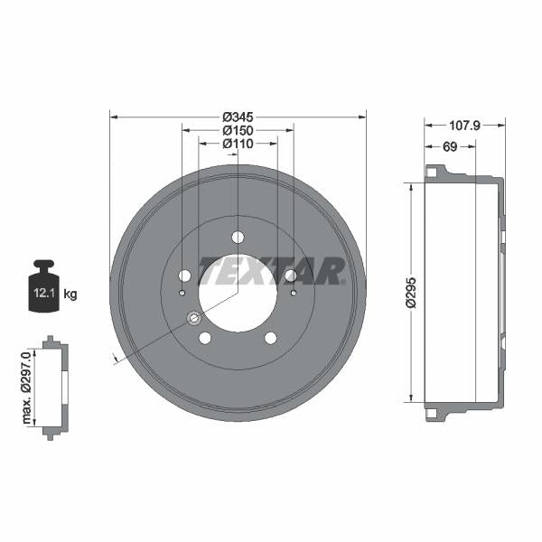 AUTOFREN SEINSA D4-2297C Disc Brake Caliper Repair Kit
