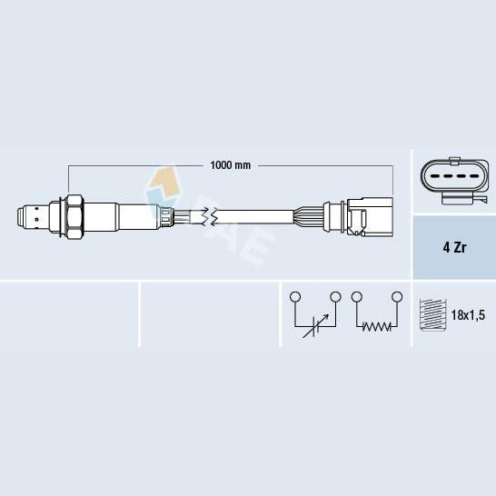FAE AE77398 Lambda Sensor