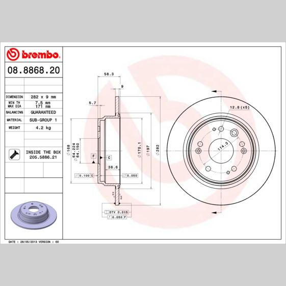 SAF 3434381500 Disc Brake Caliper Repair Kit