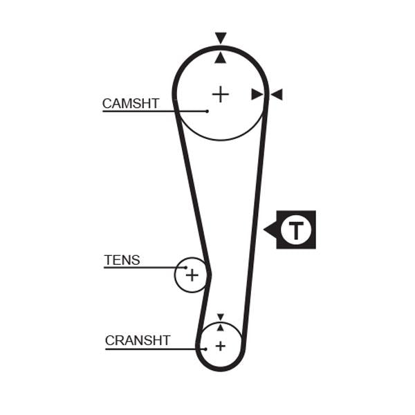 GATES GAT5150XS Timing Belt