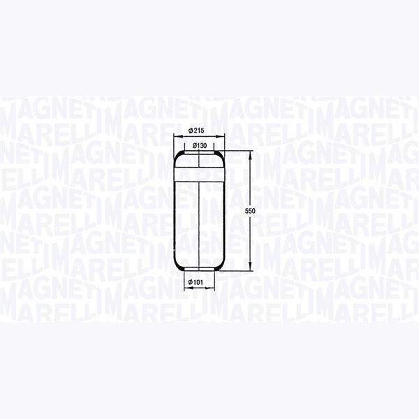 MAGNETI MARELLI 030607020055 Compressed-Air System Air Tank