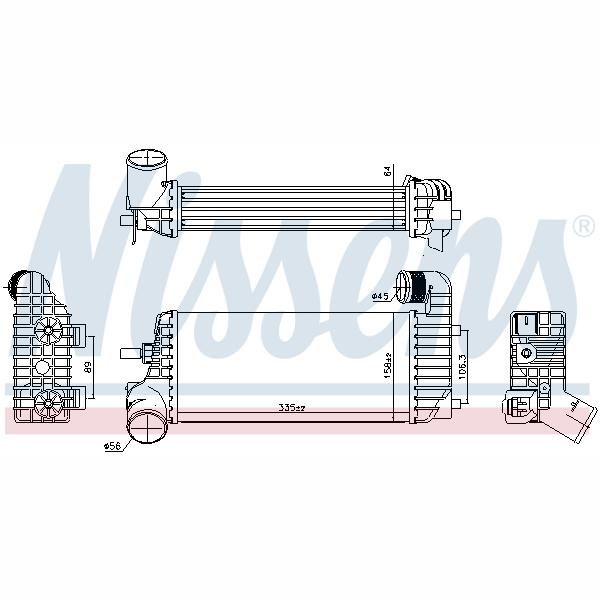 NISSENS NIS96221 Charge Air Cooler