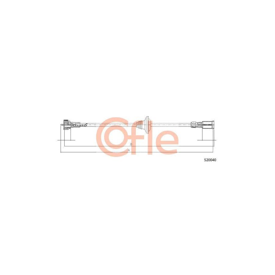 Cofle 92.S20040 Speedometer Cable for Opel Omega