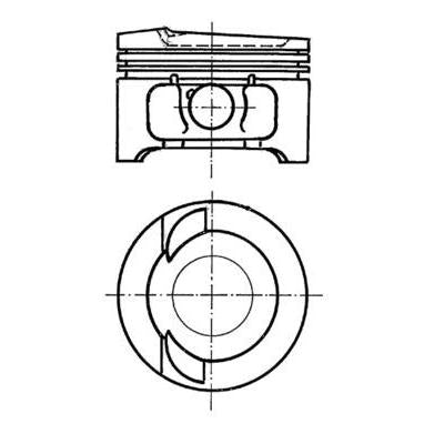 KOLBENSCHMIDT 91033610 Piston