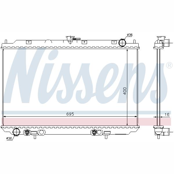 NISSENS NIS68725 Engine Radiator