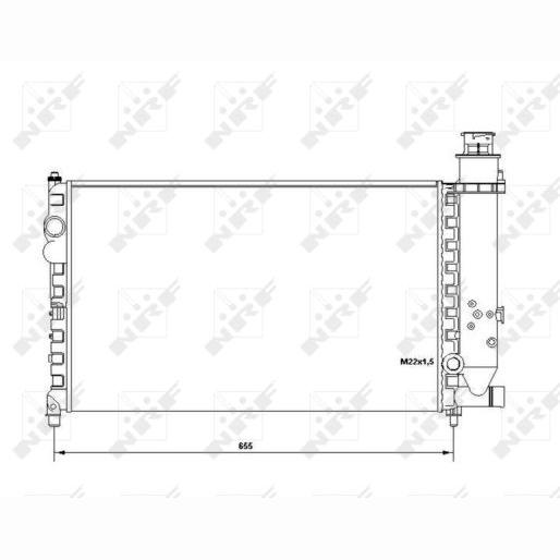 NRF NRF58683 Engine Radiator