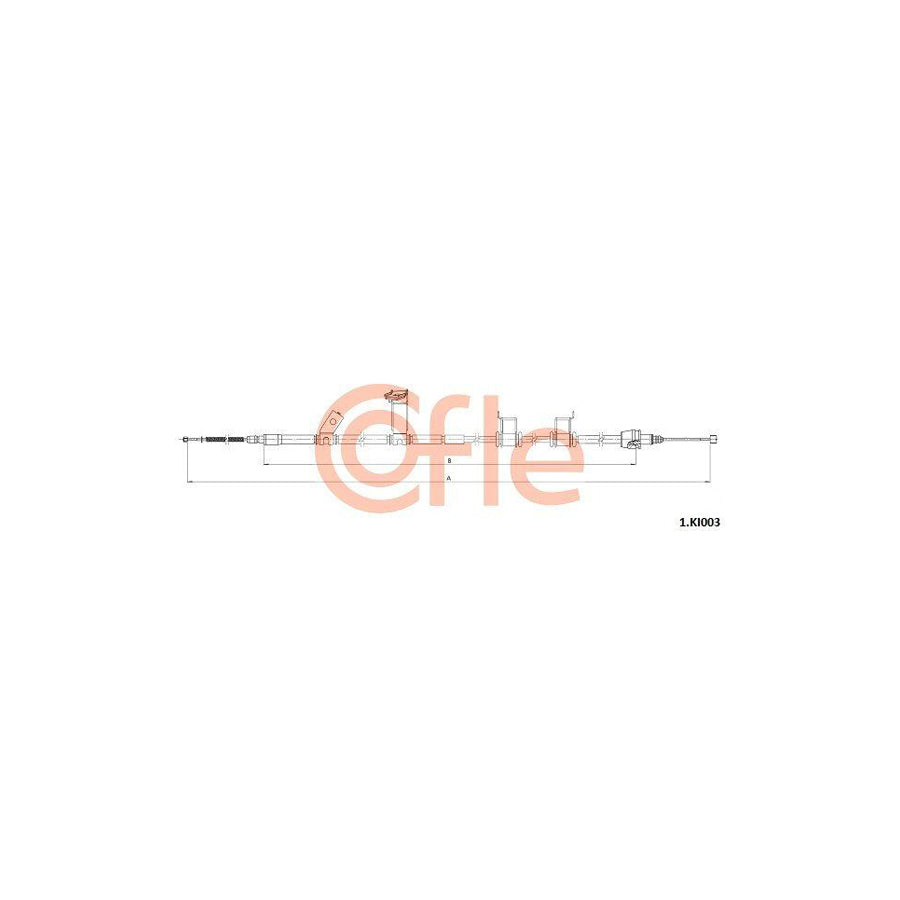 Cofle 92.1.Ki003 Hand Brake Cable