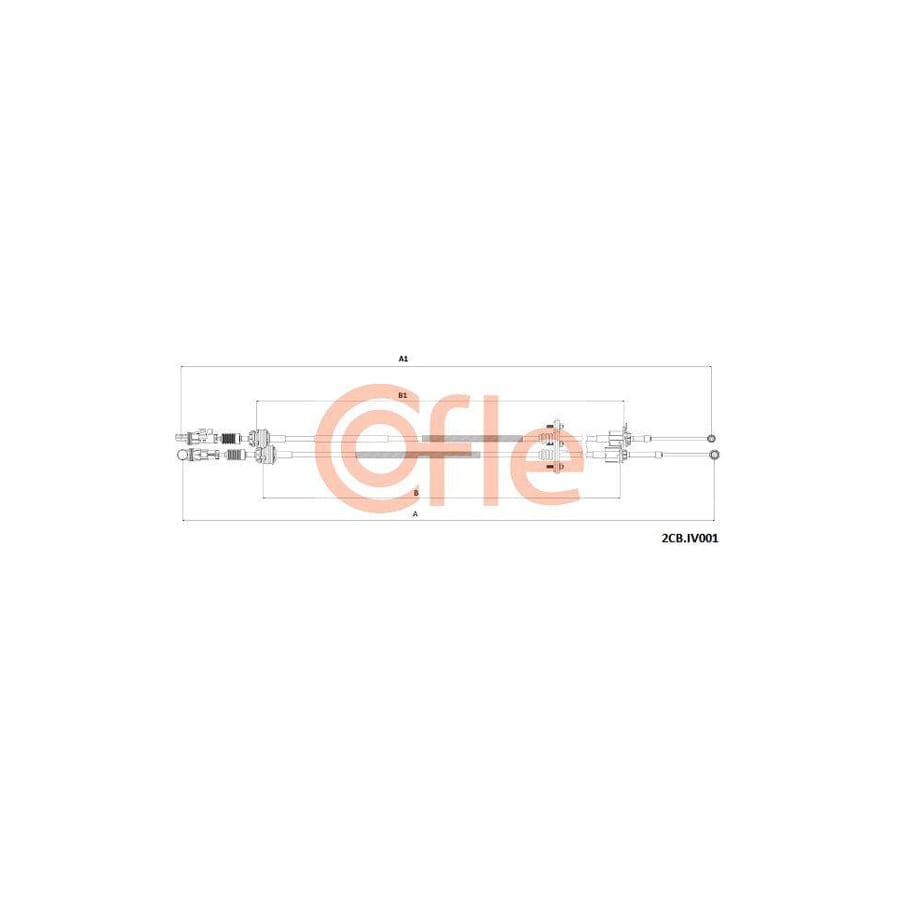 Cofle 2Cb.Iv001 Cable, Manual Transmission for Iveco Daily IV Platform / Chassis