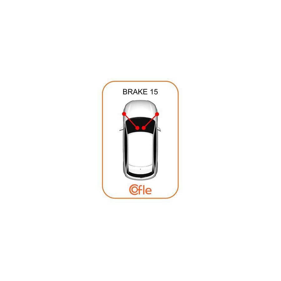Cofle 10.859 Hand Brake Cable for Saab 900