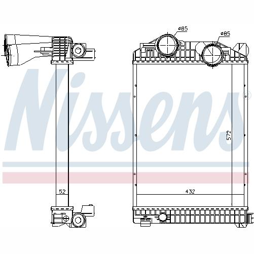 NISSENS NIS96969 Charge Air Cooler