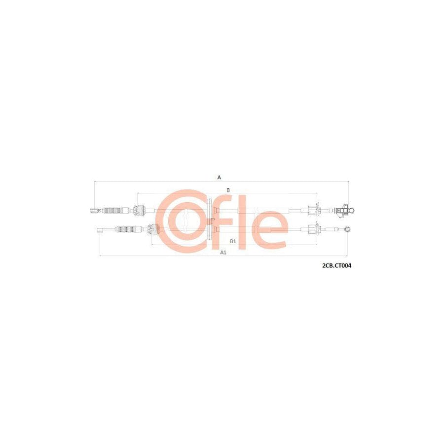 Cofle 2Cb.Ct004 Cable, Manual Transmission