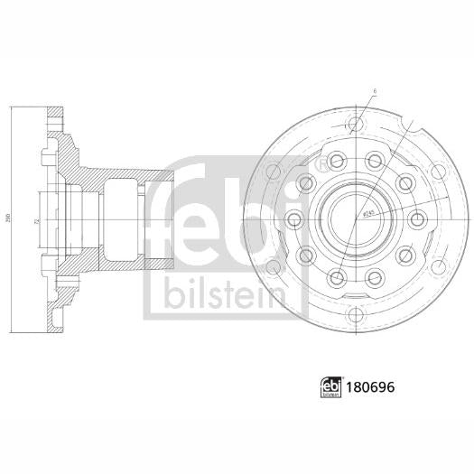 FEBI FE180696 Wheel Hub