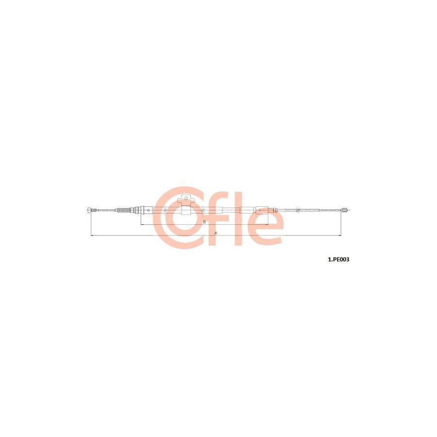 Cofle 1.Pe003 Hand Brake Cable for Peugeot 308 II Sw