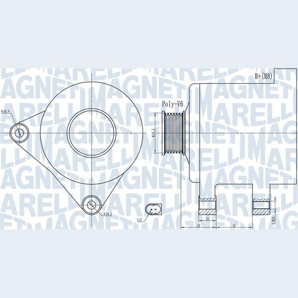 MAGNETI MARELLI 063732091010 Alternator