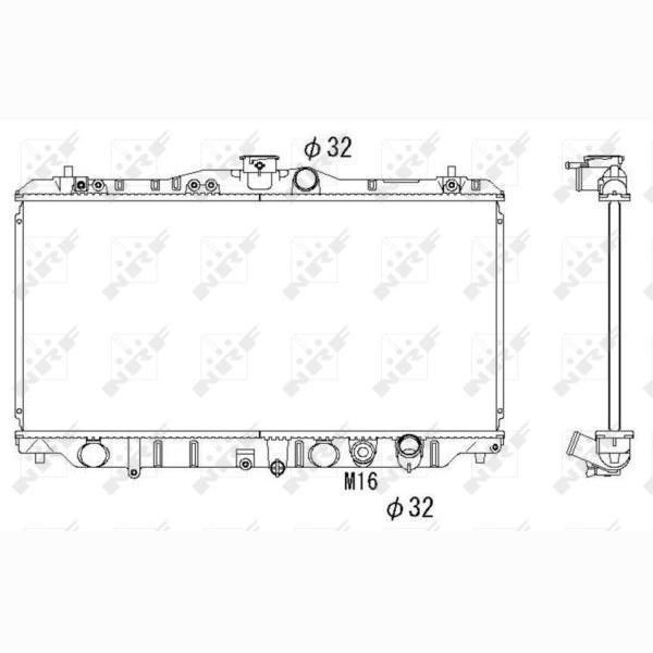 NRF NRF536352 Engine Radiator
