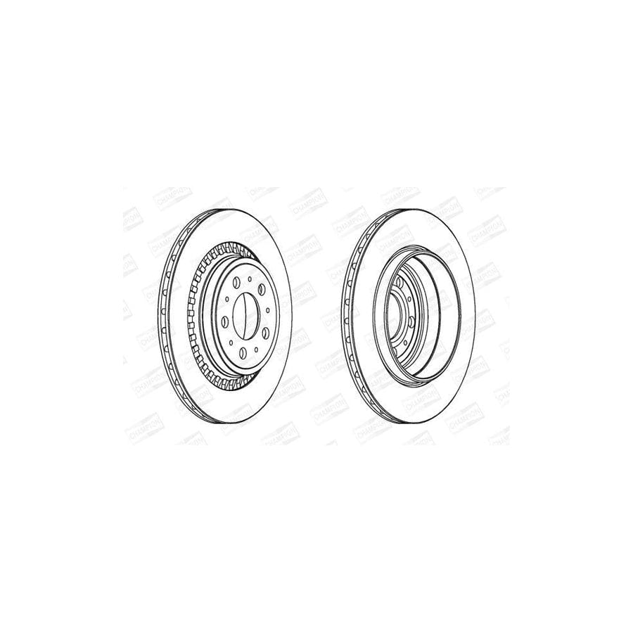 Champion 562218Ch Brake Disc for Volvo Xc90 I (C, 275)