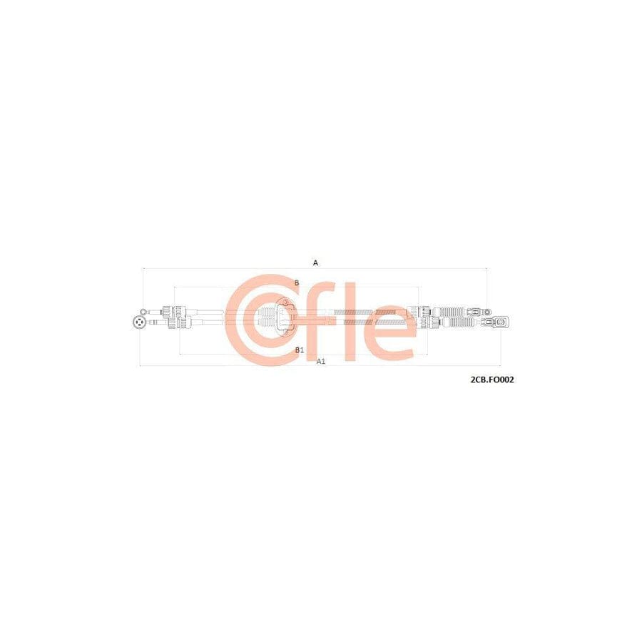 Cofle 2Cb.Fo002 Cable, Manual Transmission for Ford Focus Mk1 Hatchback (Daw, Dbw)