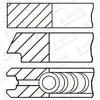 GOETZE 08-436506-00 Piston Ring Kit