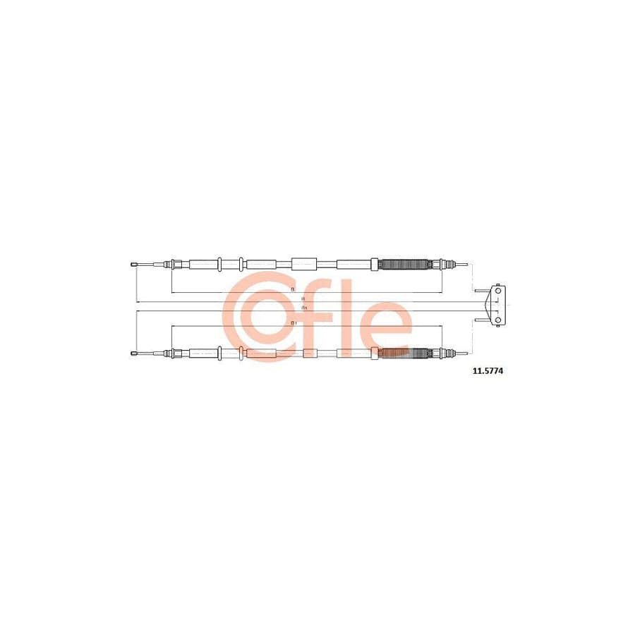 Cofle 92.11.5774 Hand Brake Cable