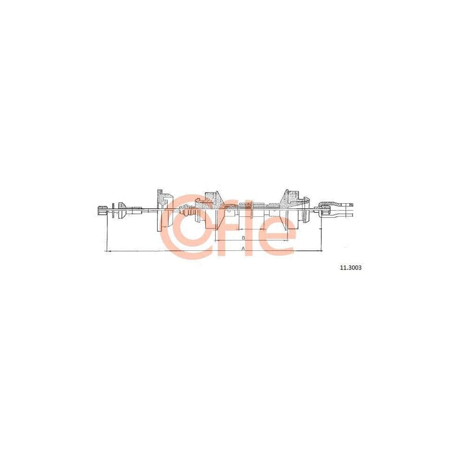 Cofle 11.3003 Clutch Cable for Peugeot 205