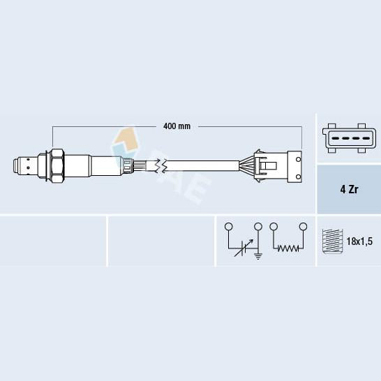 FAE AE77211 Lambda Sensor