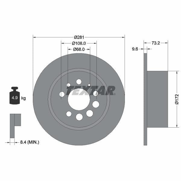 HERTH+BUSS JAKOPARTS J3271008 Brake Caliper Guide Sleeve Kit
