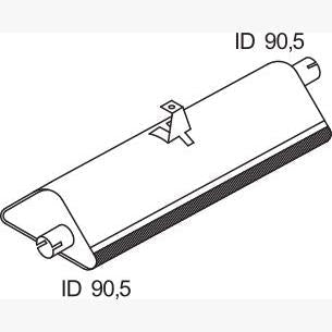 DINEX DIN68301 Centre/Rear Muffler