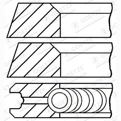 GOETZE 08-319500-10 Piston Ring Kit