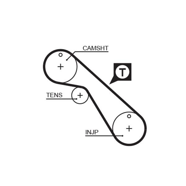 GATES GAT5406 Timing Belt